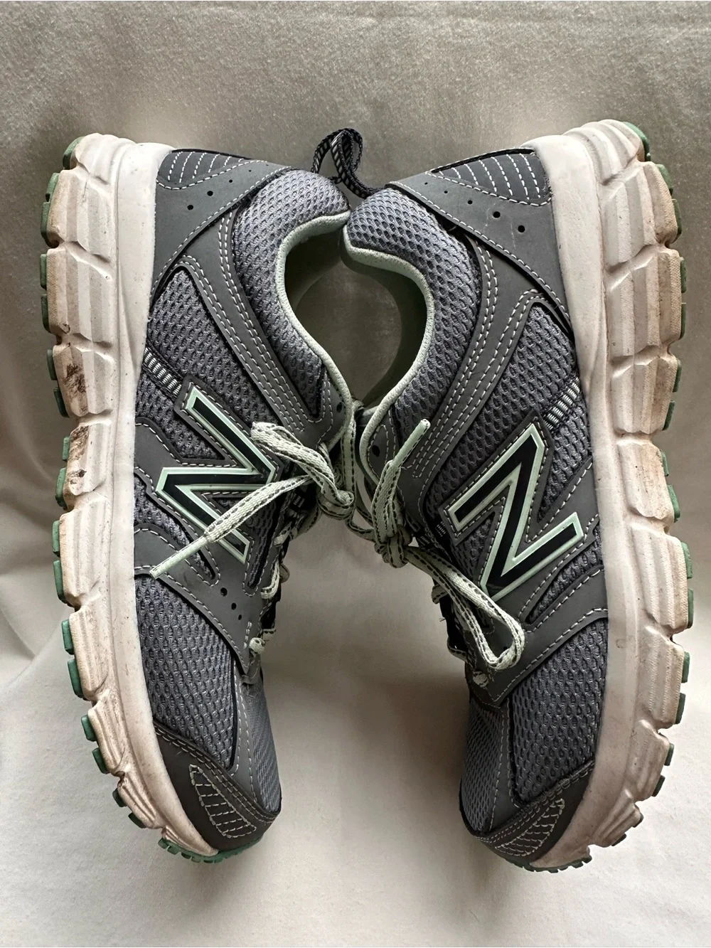 New Balance 430 Women's Gray and Mint Athletic Sneakers